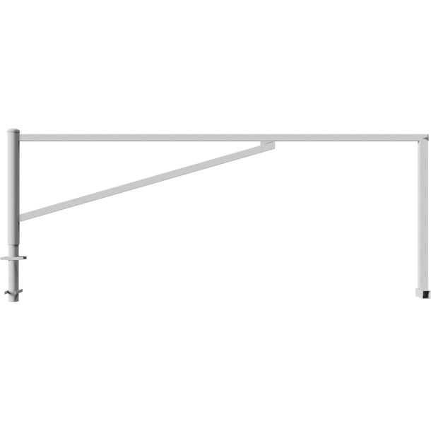 Swing barrier | for casting in concrete, hot-dip galvanized | clear width: 3500 mm | for padlock